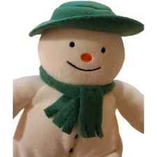 Vintage Eden The Snowman 9 Stuffed Plush Raymond Briggs Green Hat Scarf Mini
