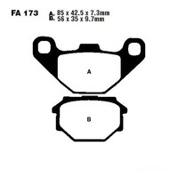 Bremsbelag BremsbeläGe EBC FA173 Hinten FüR Hercules ZX 50 Bj. 1995-1996