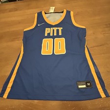 Pittsburgh Panthers Basketball Jersey Youth Medium Blue NCAA Nike 00 PITT