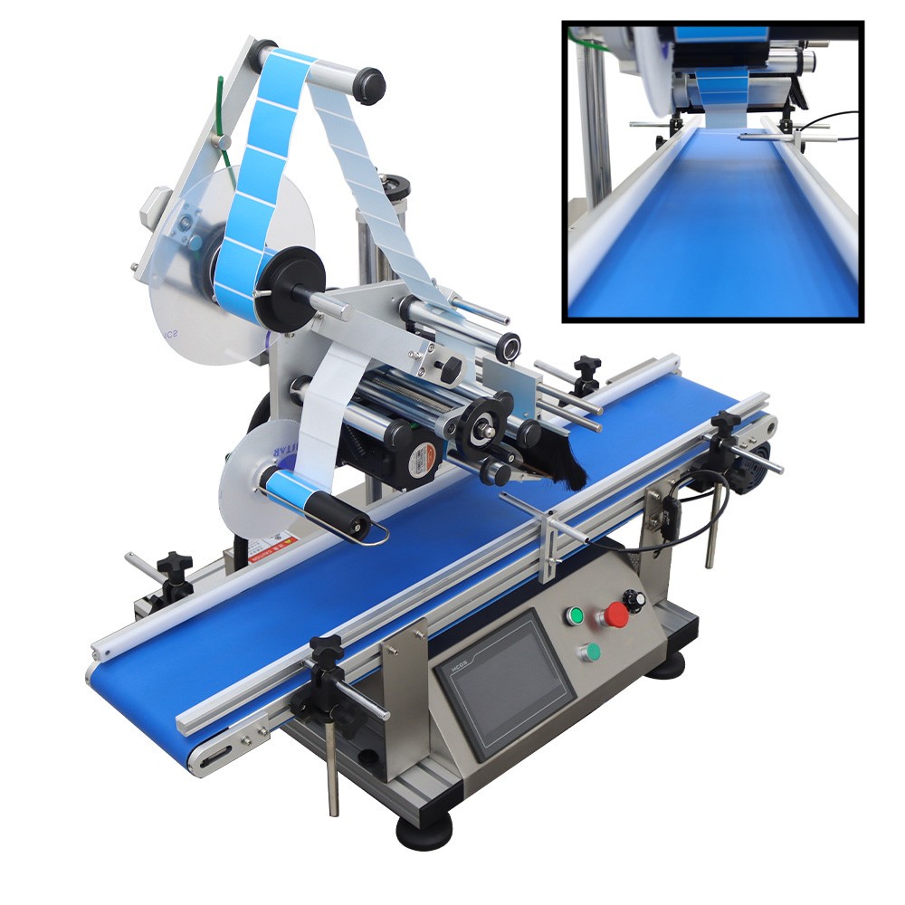 LT-160 110V Automatic Flat Bottle Labeling Machine Label Applicator 1.57-6.3in