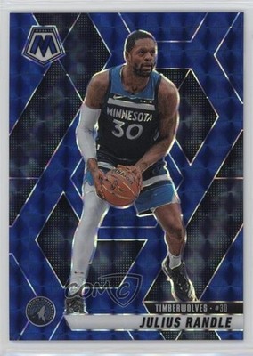 2024-25 Panini Mosaic Blue Mosaic Prizm 63/199 Julius Randle #107 0h6x