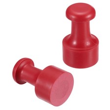 30mm Stamp Rubber Round Handle, 2 Pcs Rubber Stamp Mounts, Red