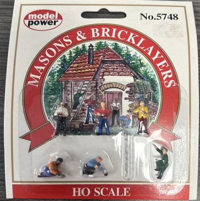 #ad #ad Model Power HO Scale #5748 Farm Masons amp; Bricklayers NIP $9.99