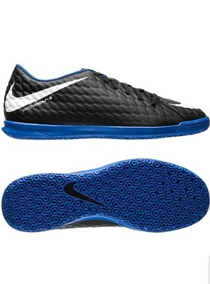 Nike Mens Black And Blue HypervenomX Phade Indoor Soccer Cleats New 11IC 6.5