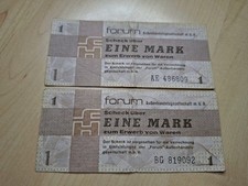 1 Mark Forumschecks Ostmark DDR 1979 Intershop