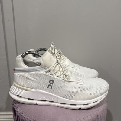 On Cloudnova Men's Size 8.5 Athletic Running Shoes White