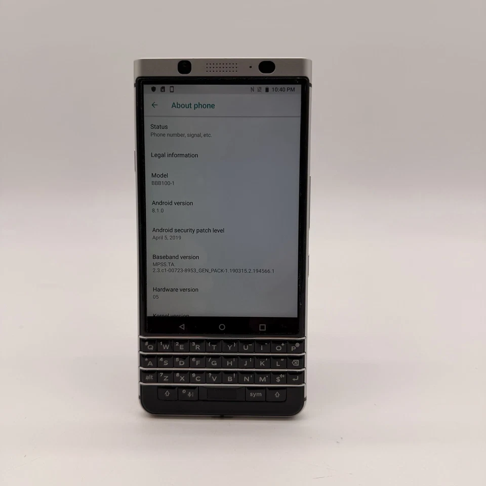 BlackBerry KEYone BBB100-1 32GB Silver/Black – Unlocked – Excellent Condition - Image 3 of 4