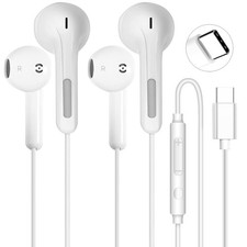 USB C Headphones for iPhone 17 16 15 Pro Max USB C Wired Earbuds with Mic