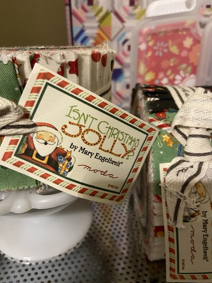 Isn’t Christmas Jolly By Mary Engelbreit For Moda Rare OOP Jelly Roll - Image 2 of 3