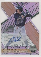 2019 Elite Extra Edition Status Emerald Die-Cut 2/25 Carlos Rodriguez Auto 0b2
