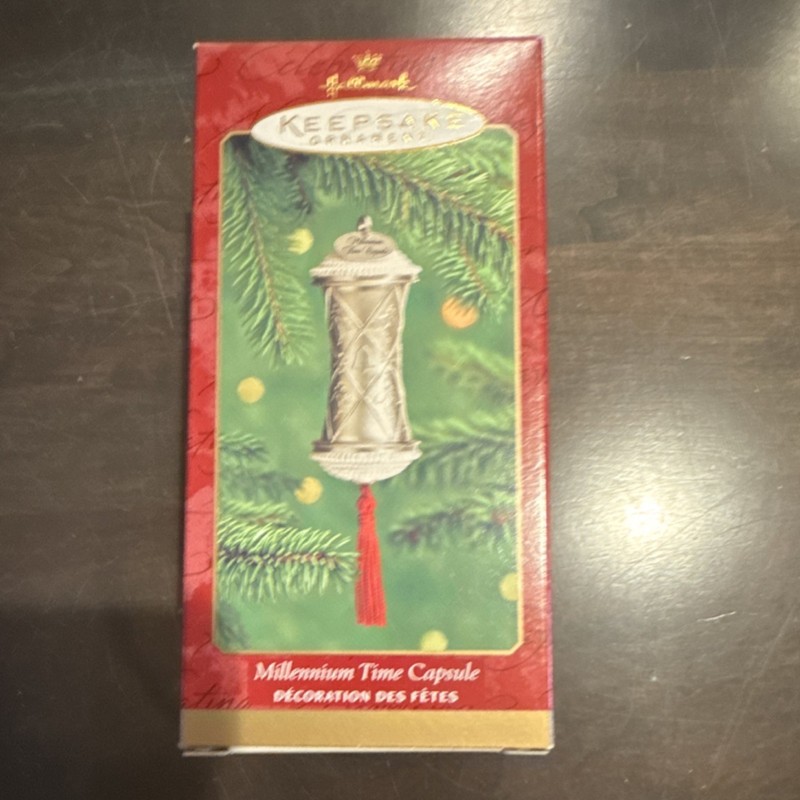 Hallmark Keepsake Millennium Time Capsule Ornament Handcrafted Christmas 2000