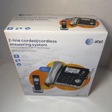 AT T 2-Line Corded/Cordless Bluetooth Phone System TL86109