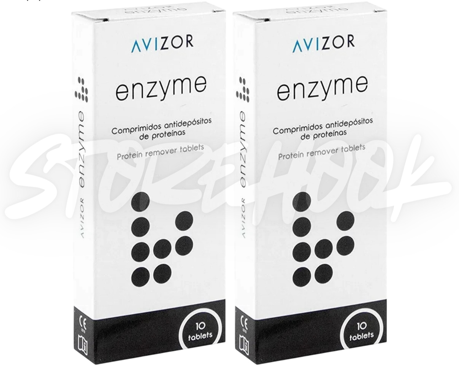 2x Avizor Pro-Enzyme Protein Remover Tablets 12's Contact Le