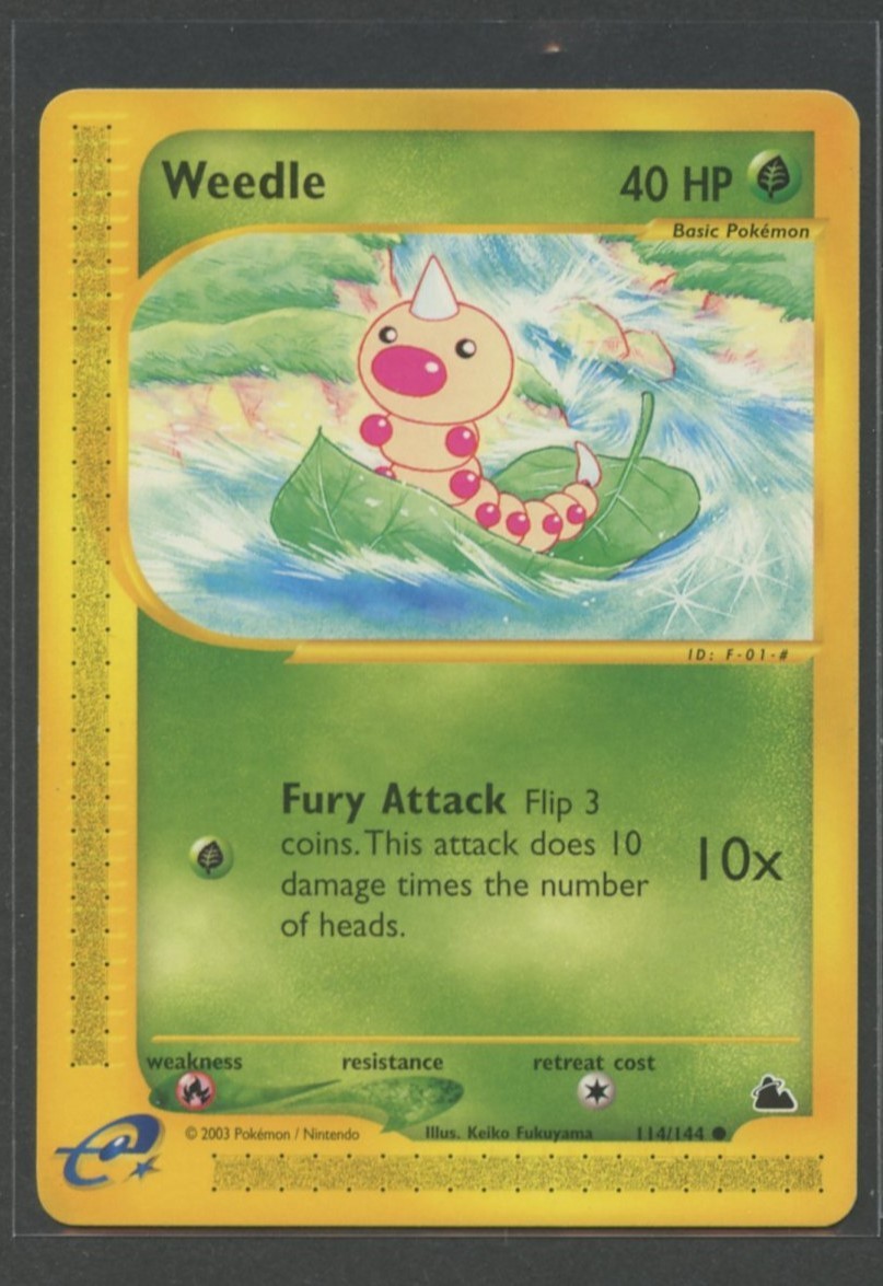 Weedle | Skyridge 114/144 | Pokemon Card English Near Mint - 2003 WOTC