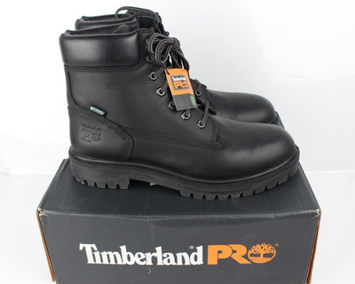 Timberland PRO Womens 6'' Direct Attach Maxtrax Soft Toe Waterproof Boots 9 W Blk