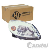 Diederichs Halogen Scheinwerfer Chrom Rechts Passend FüR Dacia Sandero | 4455080