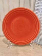 Fiesta Orange 9" Plate Homer Laughlin Round Luncheon Poppy New With Tag