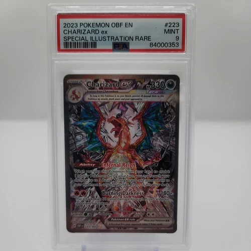 Charizard EX 2023 Obsidian Flames Special Illustration Rare 223/197 PSA 9