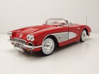 Chevrolet Corvette Cabrio C1 1958 Rot Modellauto 1:18 Motormax
