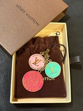 LOUIS VUITTON Bag charm Key chain ring holder AUTH TRUNKS BAGS COIN PINK A898