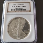 U.S. Mint American Eagle 1987 Silver Proof 1 oz 0.999 NGC PF 70