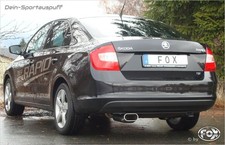 Fox Edelstahl Racing-Komplettanlage ab Kat. Skoda Rapid 160x80mm DTM