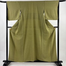 Fine Pattern Pure Silk Kimono M Size 158cm Length 65cm Sleeve Japan