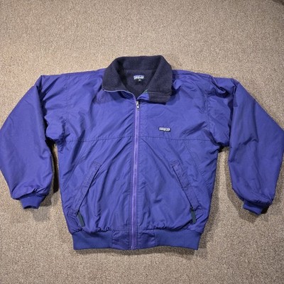 Vintage Patagonia Shelled Synchilla Jacket Mens M Purple Fleece