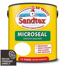 Sandtex Microseal Ultra Smooth Exterior Masonry Paint - All Colours & Sizes
