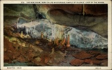 Cave of the Winds Manitou Colorado Mysterious Temple of Silence postcard n292