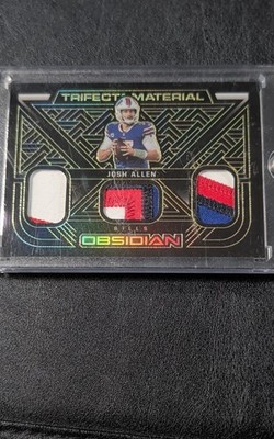 2022 Obsidian - Trifecta Material Josh Allen #TFM-JAL Electric Etch /25 (MEM)