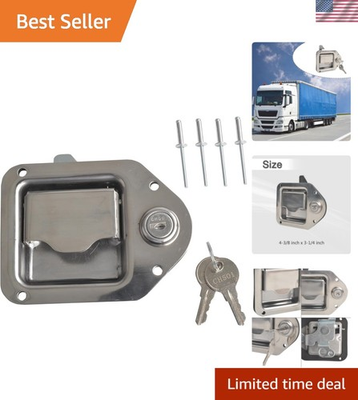 #ad Heavy Duty Paddle Lock Replacement for RV and Trailer Toolboxes 4 3 8”x3 1 4” $24.73