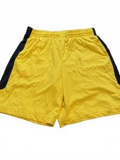 TEK GEAR Kids Yellow Black Athletic Shorts XL Husky - Dry Tek Comfort Fit