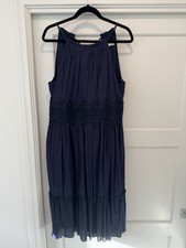 Eliza J Halter Top Dress Navy Blue Size 14