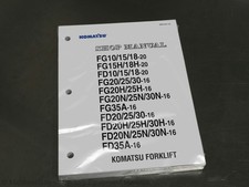 Komatsu FG10/15/18/H/25/30/20/25/H/N/35/A, FD10/20/35A Forklift Service Manual