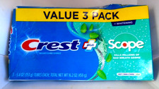 Crest Scope Whitening Toothpaste (3 Pack) - 5.4 Oz Each 0.83 per gallon