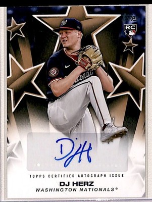 2025 Topps Baseball Stars Autographs Gold (Series Two) DJ Herz RC Auto 17/50
