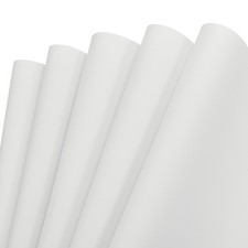 5 Pcs White EVA Foam Sheets 19.7 x 17.7 Inch 0.8mm Thick Craft Sheets