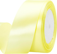 25 Yards 1-1/2 inch Wide Satin Ribbon Perfect for Wedding,Handmade Bows and Gift