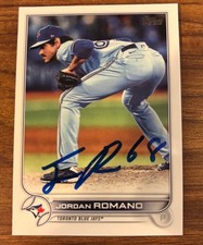 2022 Topps Jordan Romano Toronto Blue Jays Autographed Baseball Card #391