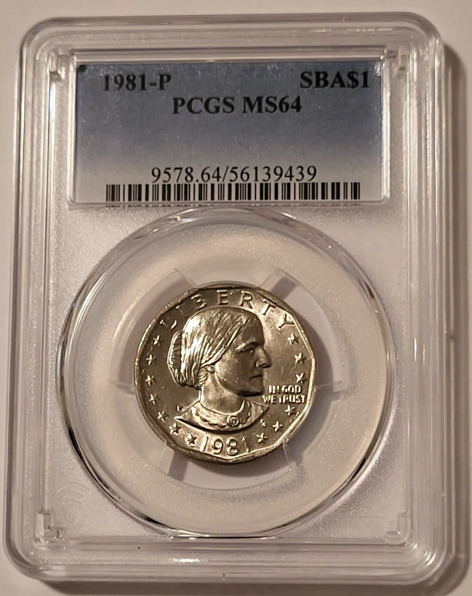 MS 64 Graded Susan B Anthony Dollars (1979-1981, 1999) for sale | eBay