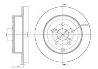 2X Metelli Bremsscheibe 23-1063C FüR Toyota