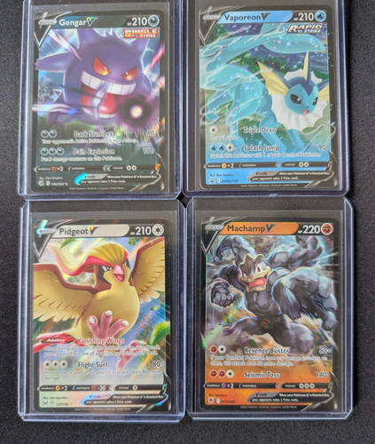 6x Pokémon Full Art V Ultra Rare Lot - Gengar, Vaporeon, Ho-Oh, Lapras NM - Picture 3 of 6