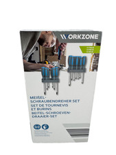 Workzone Meißel Schraubendreher Set 15 Teilig mit Halterung - Neu und OVP