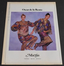 1982 Print Ad Sexy Fashion Long Legs Lady Heels Blonde Oscar de la Renta Dress L