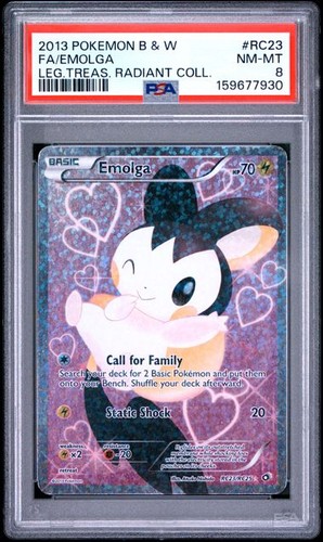 Emolga graded PSA 8 for sale on eBay