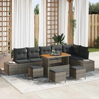 Zeitloses GartenmöBel Lounge Set | TerrassenmöBel | GartenmöBelset | 9-Teilig