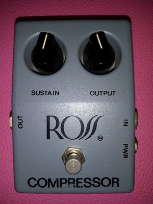 Vintage 1970's Ross Compressor Effects Pedal Sustain Free USA Shipping