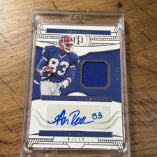 2022 Panini National Treasures Lasting Legacies Andre Reed Auto Jersey #43/99