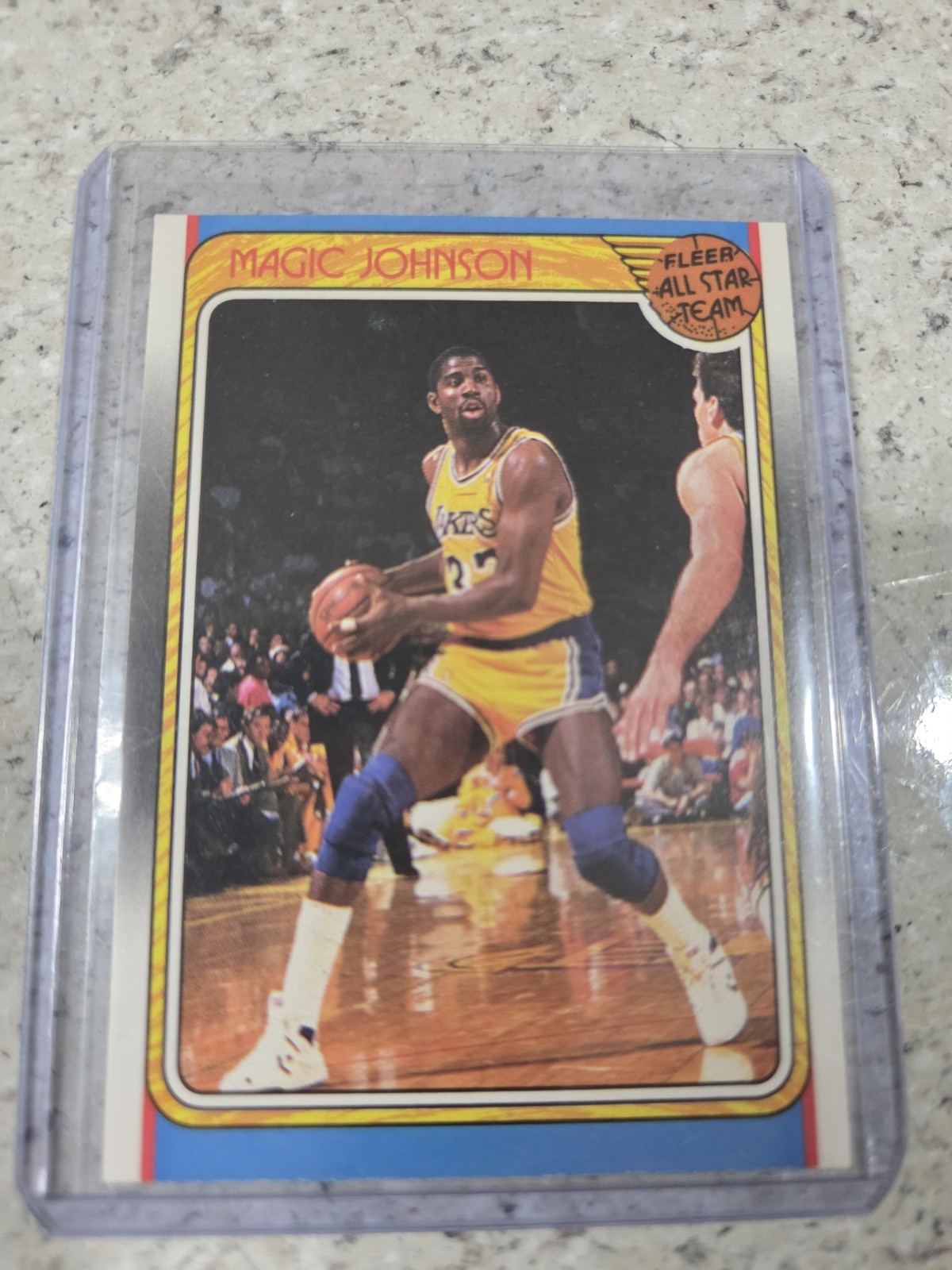 1988-89 Fleer All Star Team Magic Johnson #123 Los Angeles Lakers NBA